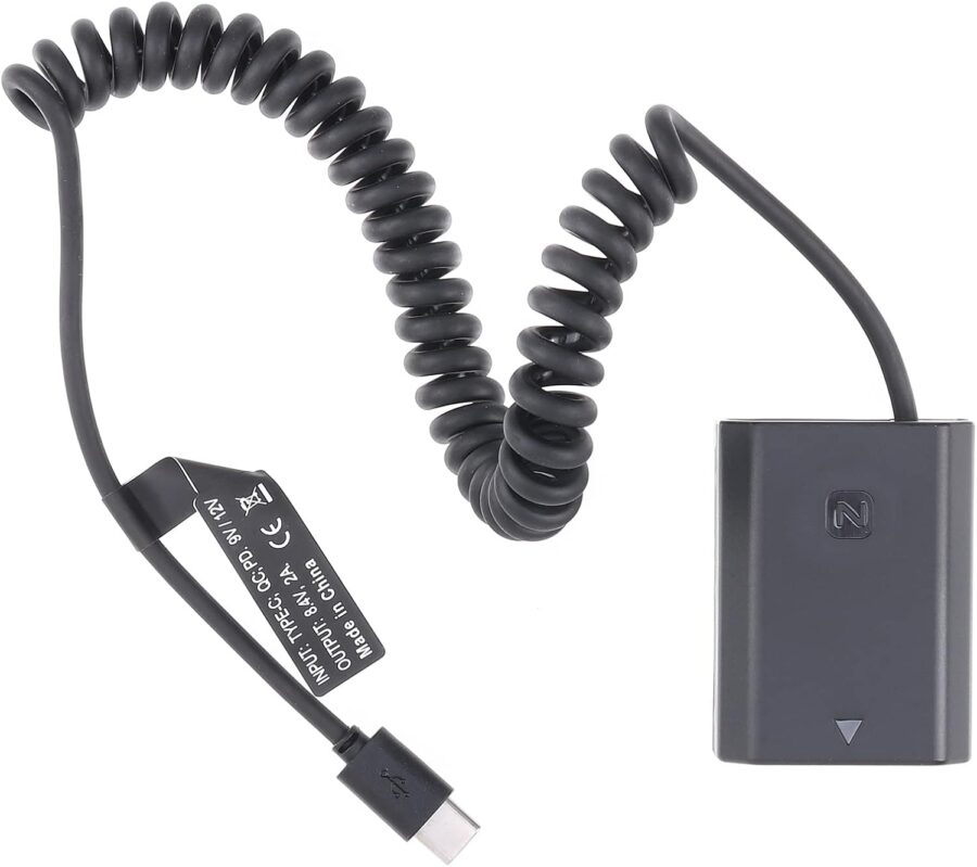 Type-C to NP-FZ100 Sony Dummy Battery Power Adapter