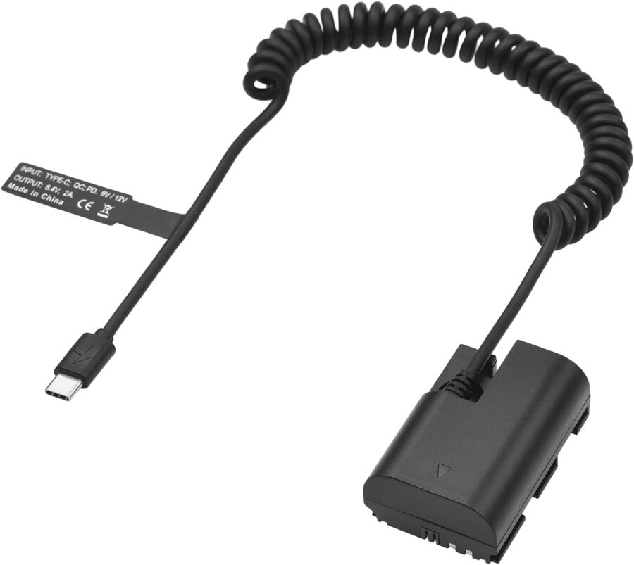 USB Type C to Canon LP-E6N Dummy Battery - Image 8