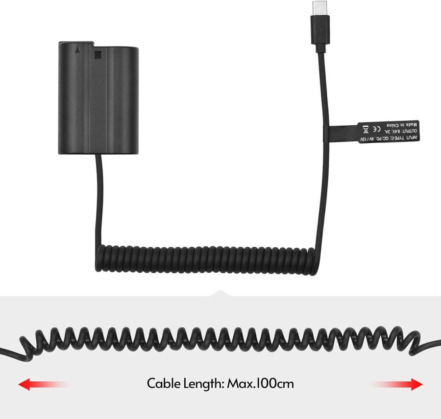Type C to Nikon EN-EL15 dummy battery - Image 3