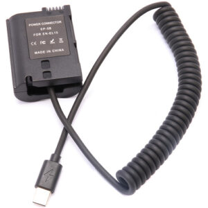 Type C to Nikon EN-EL15 dummy battery