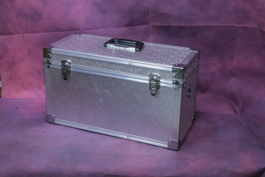 Aluminum  camera case, portable storage carrying case with padded foam flight case - Image 3