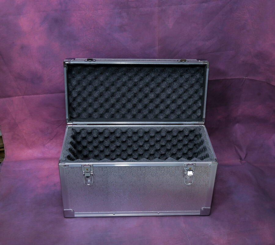 Aluminum  camera case, portable storage carrying case with padded foam flight case - Image 4