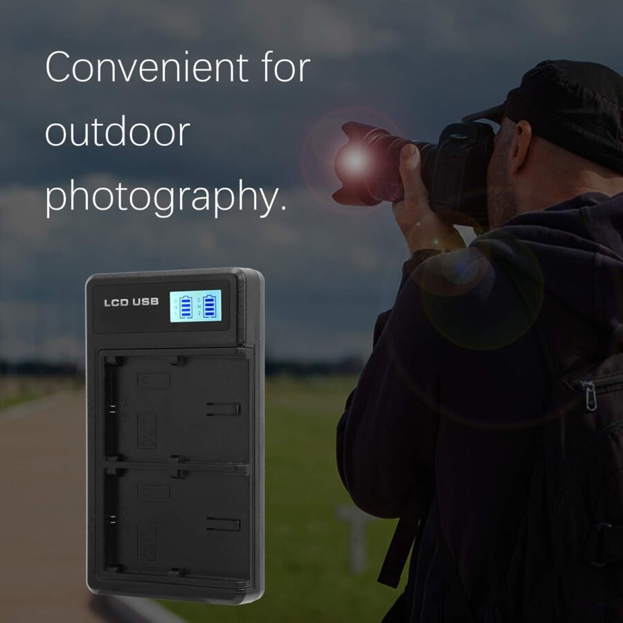 Dual slot battery charger for Canon LP-E6 - Image 7