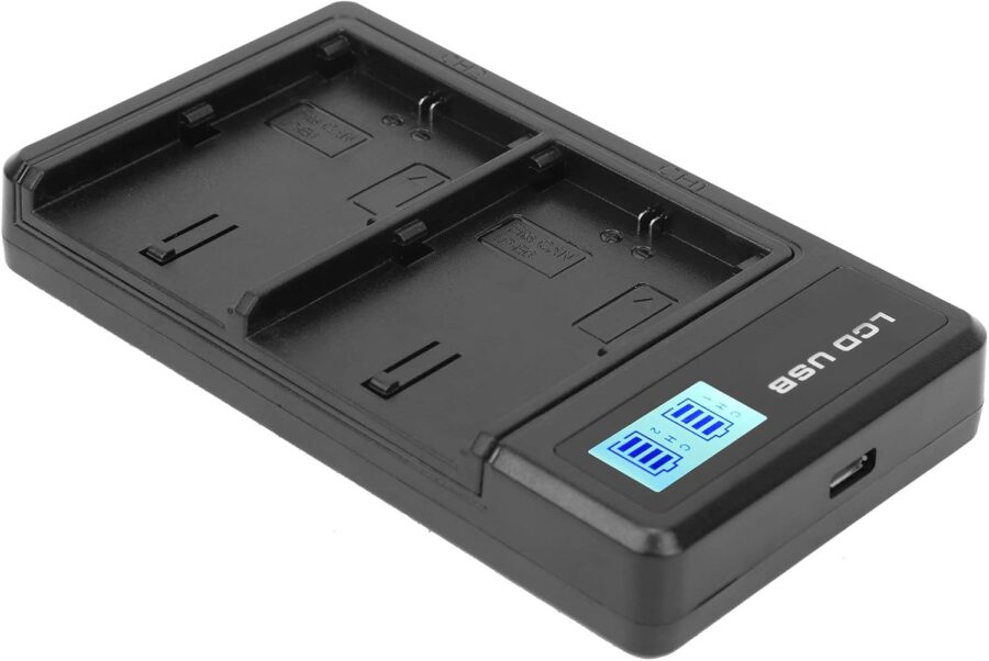 Dual slot battery charger for Canon LP-E6 - Image 2