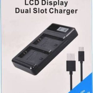 Dual slot battery charger for Canon Lp E17