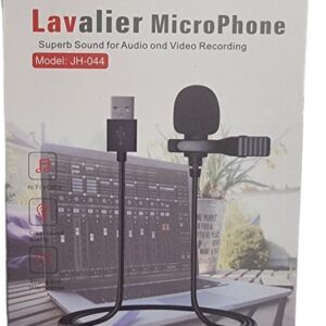 JH-044 Lavalier USB Microphone super sound for audio and video recording