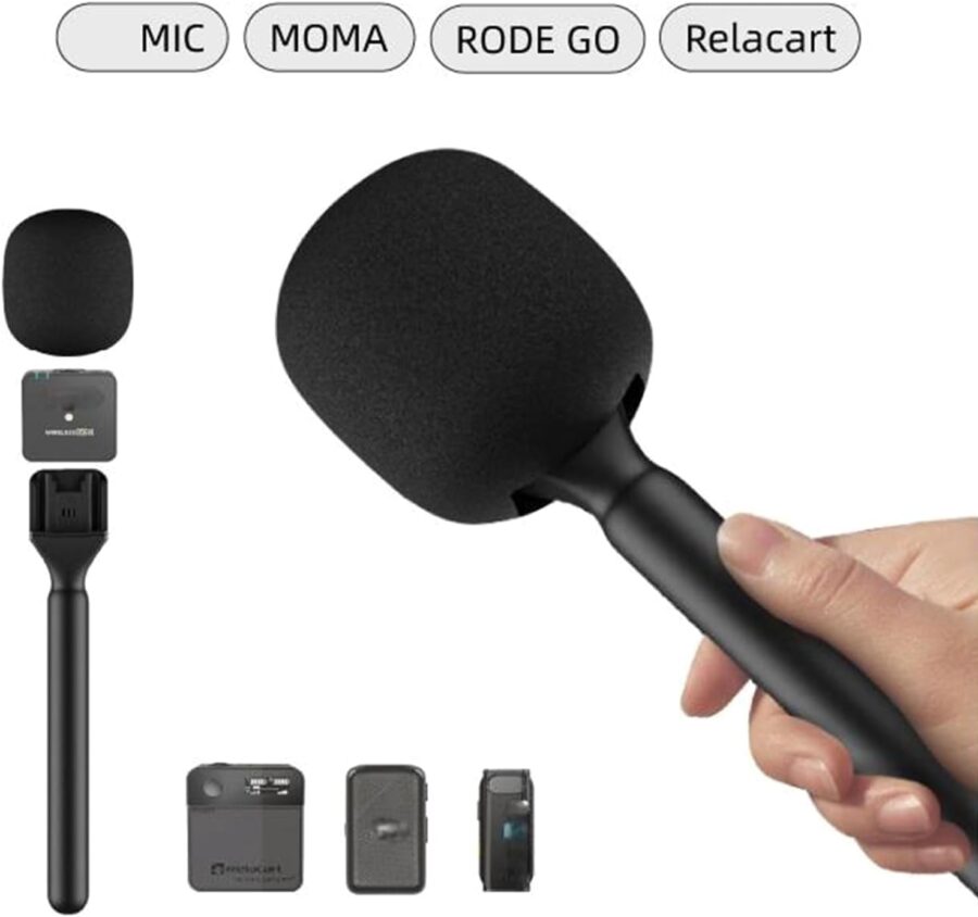 Wireless Microphone Handle Grip Stick Handheld Holder - Image 6
