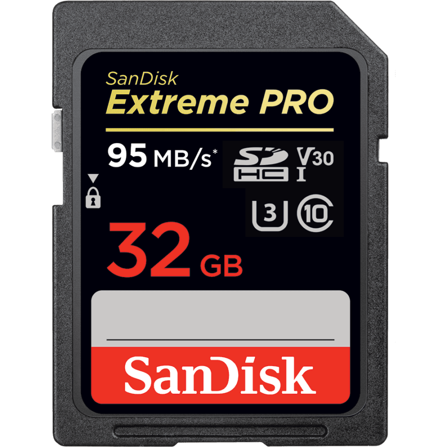 SanDisk 32GB Memory Card 95mbs Extreme PRO Memory Card 32gb SD Card Extreme Pro