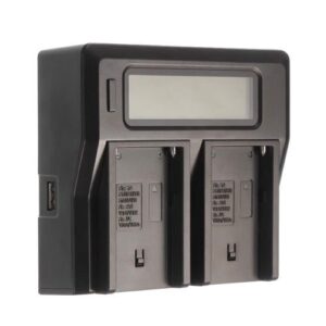 Sony NP F970 F770 Dual Battery Charger