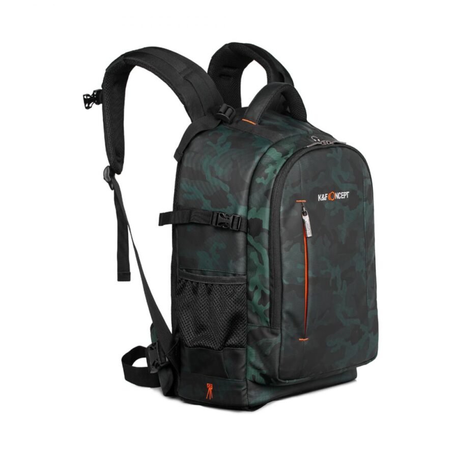 K&F Camera Bag Large Multifunctional Digital SLR Camera Backpack Suitable for Outdoor Travel Photography 31*24*46cm - Backpack 23L Nature Wander 06 (Camouflage)