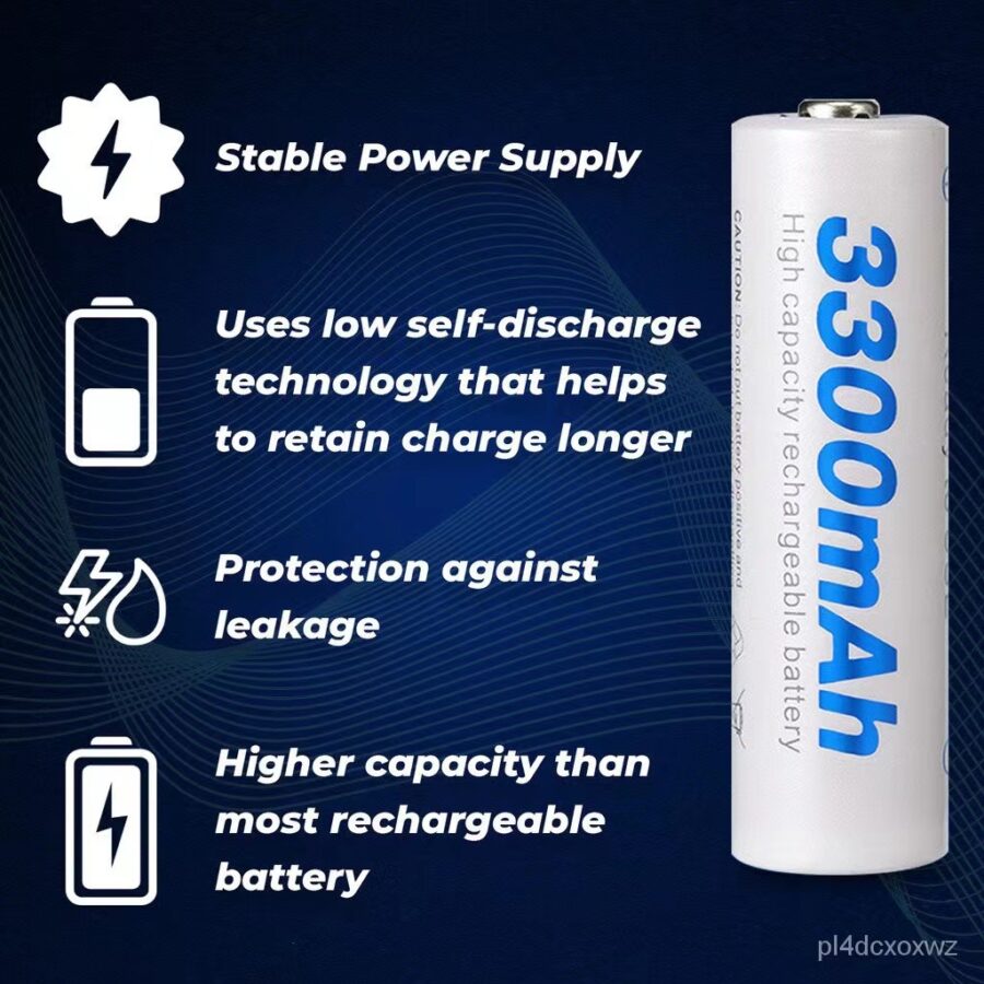 Beston Rechargeable AA Batteries 3300mAh Pack of 4
