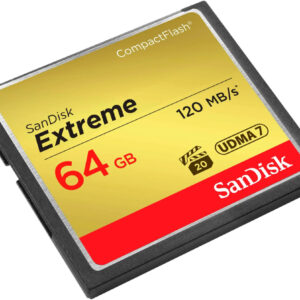 SanDisk Extreme 64GB CompactFlash Memory Card 64GB CF Card