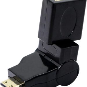 GELRHONR Swivel Angle Mini HDMI to HDMI Adapter