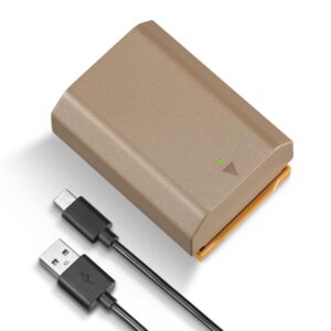 K&F CONCEPT SONY NP FZ100 Camera Battery 2280mAh with Type C Port for Sony A9 A7III A7RIII A7RIV A6600 ZV E1 FX3 FX30 Cameras (1 Battery)