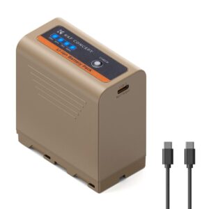 K&F SONY NP F970 Battery 10500mAh Battery with 20W PD Two Way Fast Charge for Sony NP F970 960 950 93