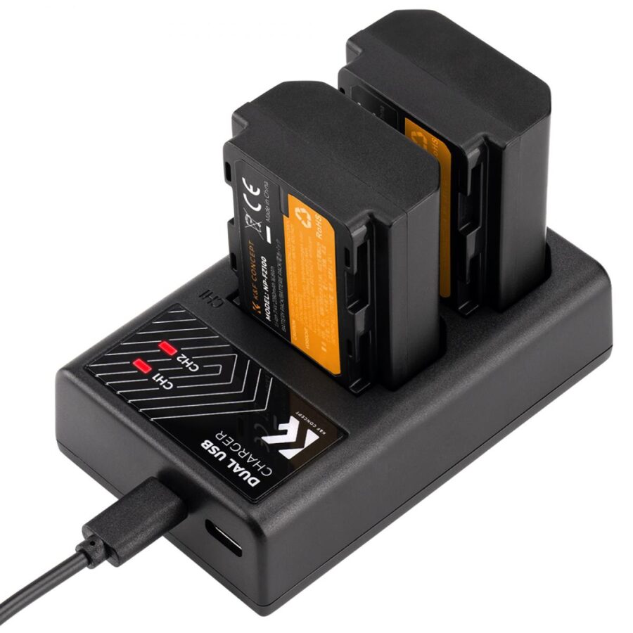 SONY NP FZ100 Battery Charger Set for Sony Alpha A7 III A7R III A9 a6600 a7R IV Alpha a9 II plus SONY NP FZ100 Battery Charger (2-Pack Micro USB Port 2280mAH)