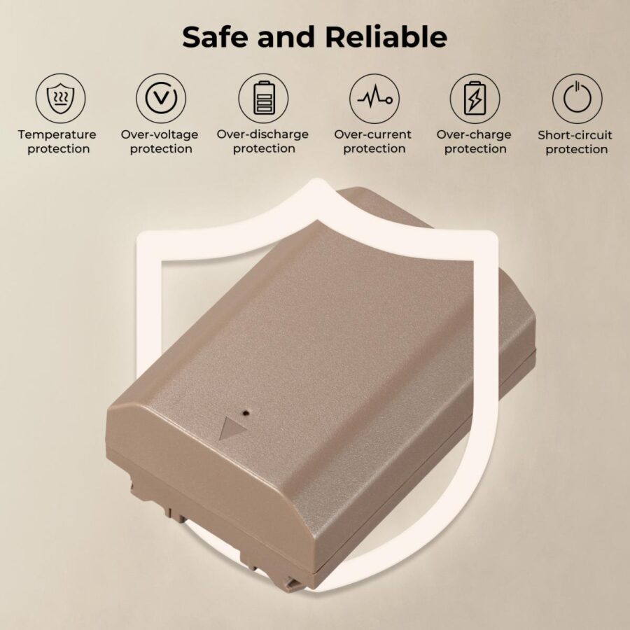 K&F CONCEPT SONY NP FZ100 Camera Battery 2280mAh with Type C Port for Sony A9 A7III A7RIII A7RIV A6600 ZV E1 FX3 FX30 Cameras (1 Battery)