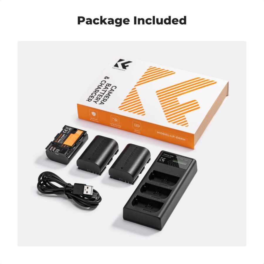 Canon LP E6 LP E6NH Battery and Canon LP E6 LP E6NH 3 Slot Charger 3 Pack Replacement Battery for Canon EOS R5 R6 EOS R 5D Mark IV 5D Mark III 5DS 5DS R 5D Mark II 6D 6D Mark II 7D 7D Mark II 2250mAh