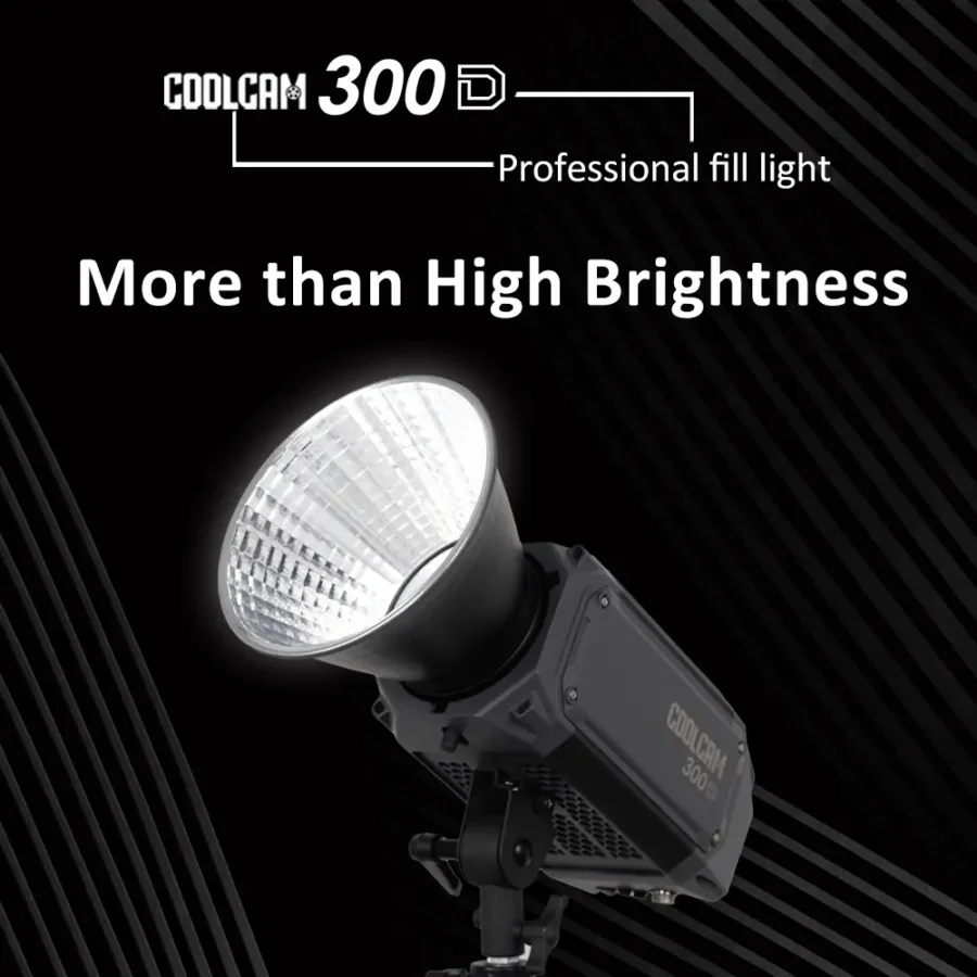 310W COOLCAM 300D Daylight 5600K LED monolight for live photography and video shooting