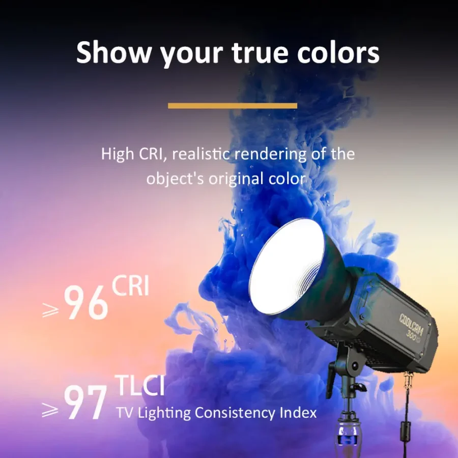 310W COOLCAM 300D Daylight 5600K LED monolight for live photography and video shooting