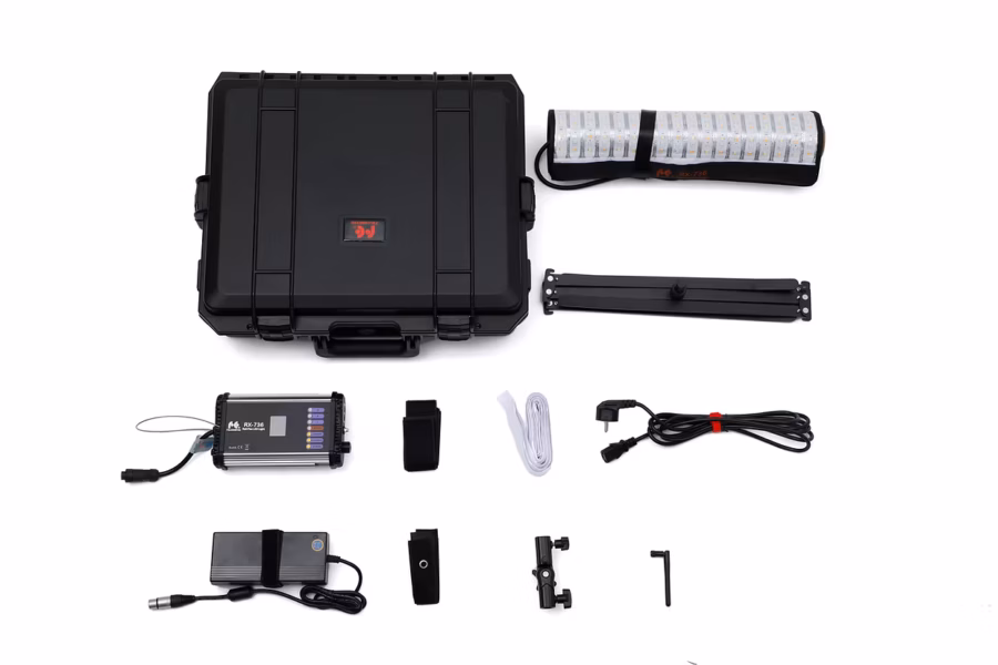 Falcon Eyes 200W RX-736 RGB 2000K~9999K 121x46cm Colour Temperature Portable LED Video Light Lamp Flexible Rollable Collapsible Cloth Studio Lighting Panel