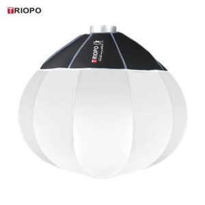 TRIOPO KQ65 25.6in/65cm Lantern Softbox Bowens Mount Softbox Soft Light Modifier for Aputure 300D Mark II 120D Godox SL-60W VL150 SL150WII FV150 AD200PRO AD300 AD400PRO AD600 VL300 VL200 UL150