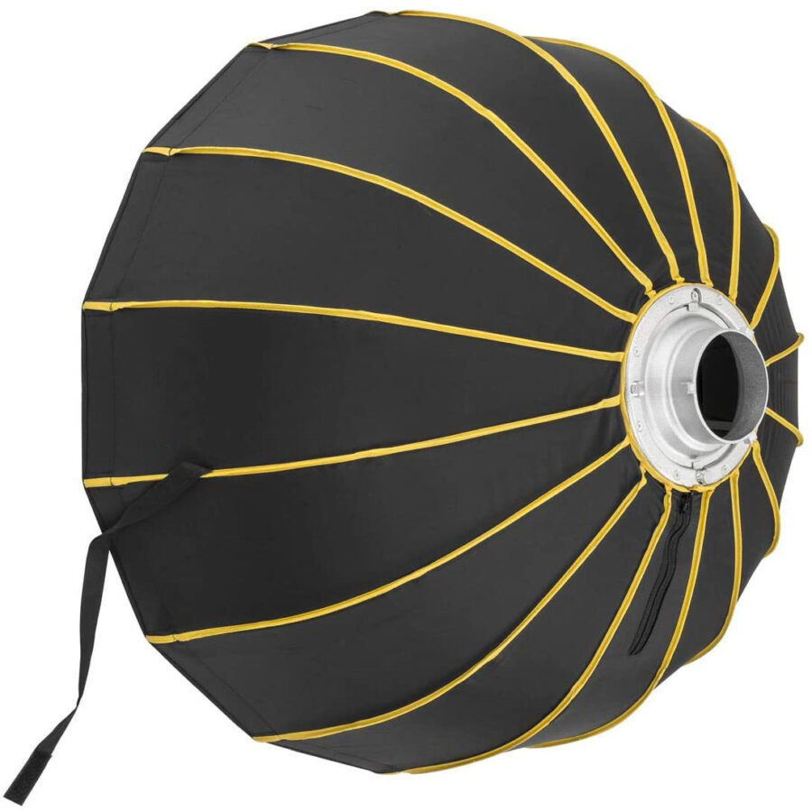 Collapsible 42in 105cm White Beauty Dish Softbox with Bowens Mount for Studio Strobe Flash