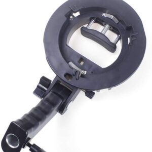 Handheld Grip S-Type Flash Bracket Bowens S Mount Holder for Speedlite Flash Light Stand Softbox