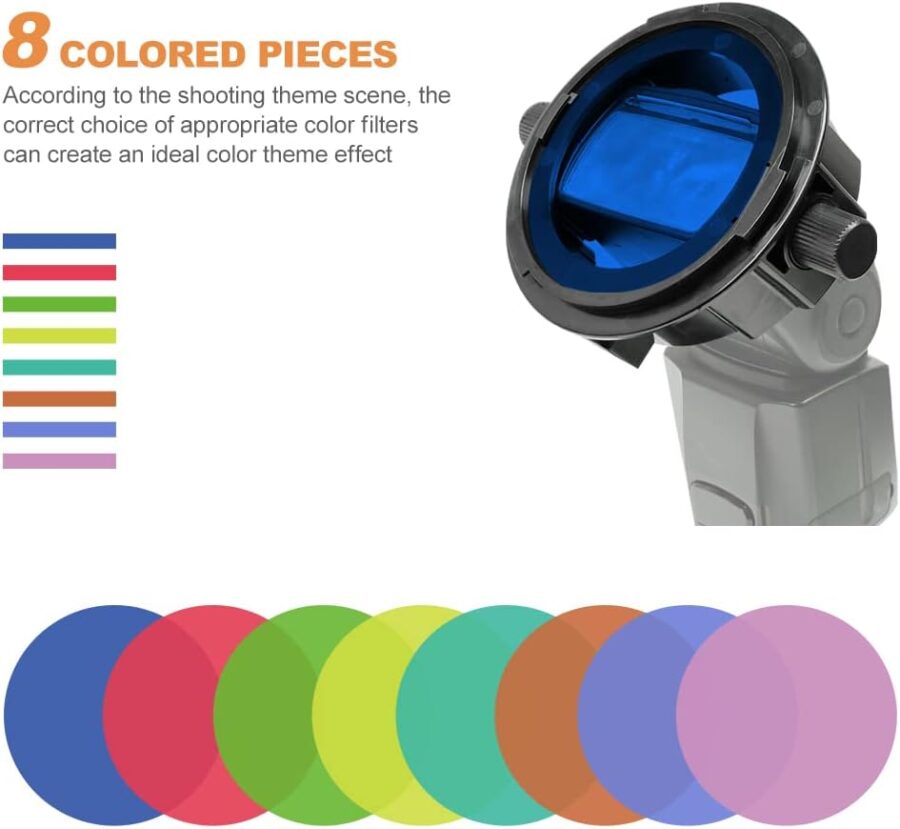 Photography Lighting Flash Diffuser Set LENSGO Professional Flash Kit Flash Diffuser Modifier Bundle Diffusion Dome for All Square and Round Head Lights for Superior Light Control(D1235)