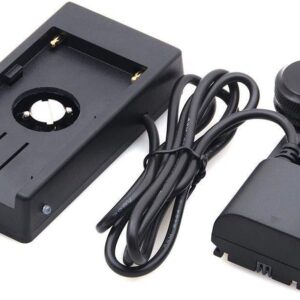 NP-F970 Battery Adapter Plate to LP-E6 Dummy Battery for Canon EOS R R5 R5C R6 II R7 5D2 5D3 5D4 6D 6D 7D 60D 70D II 80D 90D DSLR Camera SmallHD 501 502 702 Monitor and NP-F NP-F970 F960