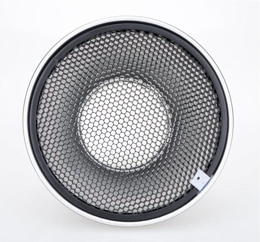 7 inch 18 cm Bowens Mount Standard Reflector Honeycomb Grid Diffuser with 6 Color Soft Light Cloth for Bowens Mount lamp (Standard Reflective + All Grid + 6 Color)