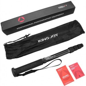 Kingjoy MP‑308 Black Heavy‑Duty Aluminum Monopod