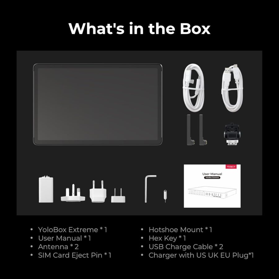 YoloLiv YoloBox Extreme All-in-One 4K Live Video Streaming Equipment with 8 HDMI Inputs Switcher Encoder Recorder Monitor for Facebook YouTube NDI RTMP SRT