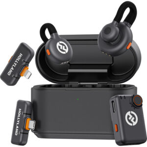 Hollyland LARK M2S Ultimate Combo 2 Person Wireless Microphone System for Cameras and Mobile Devices Space Gray