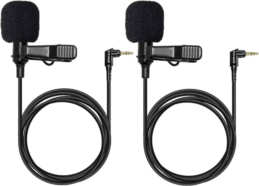Hollyland Omnidirectional 2 Lavalier Microphone System Black