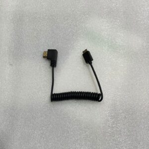 Left Angle Coiled HDMI To MINI Cable 1m