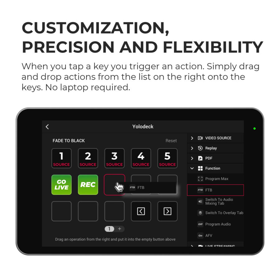 YoloDeck Streaming Controller for YoloBox Series