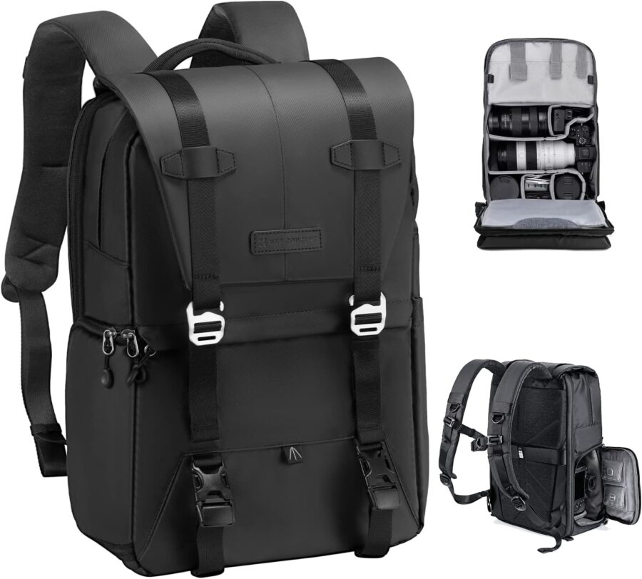 K&F Concept Urban Wander 20 L Camera Backpack Black