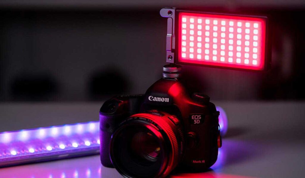 RGB lighting setup for professional product photography in Kenya